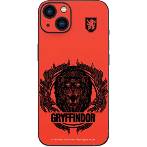 Wizarding Worlds Harry Potter Gryffindor Illustration iPhone 14 Plus Skin